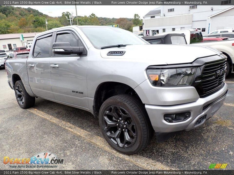 2021 Ram 1500 Big Horn Crew Cab 4x4 Billet Silver Metallic / Black Photo #4