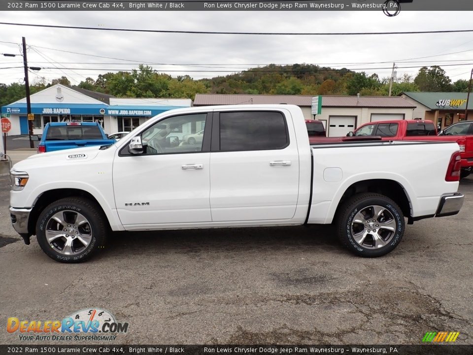 Bright White 2022 Ram 1500 Laramie Crew Cab 4x4 Photo #2