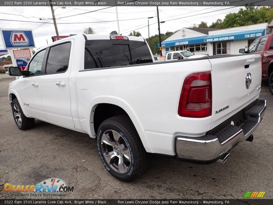 2022 Ram 1500 Laramie Crew Cab 4x4 Bright White / Black Photo #3