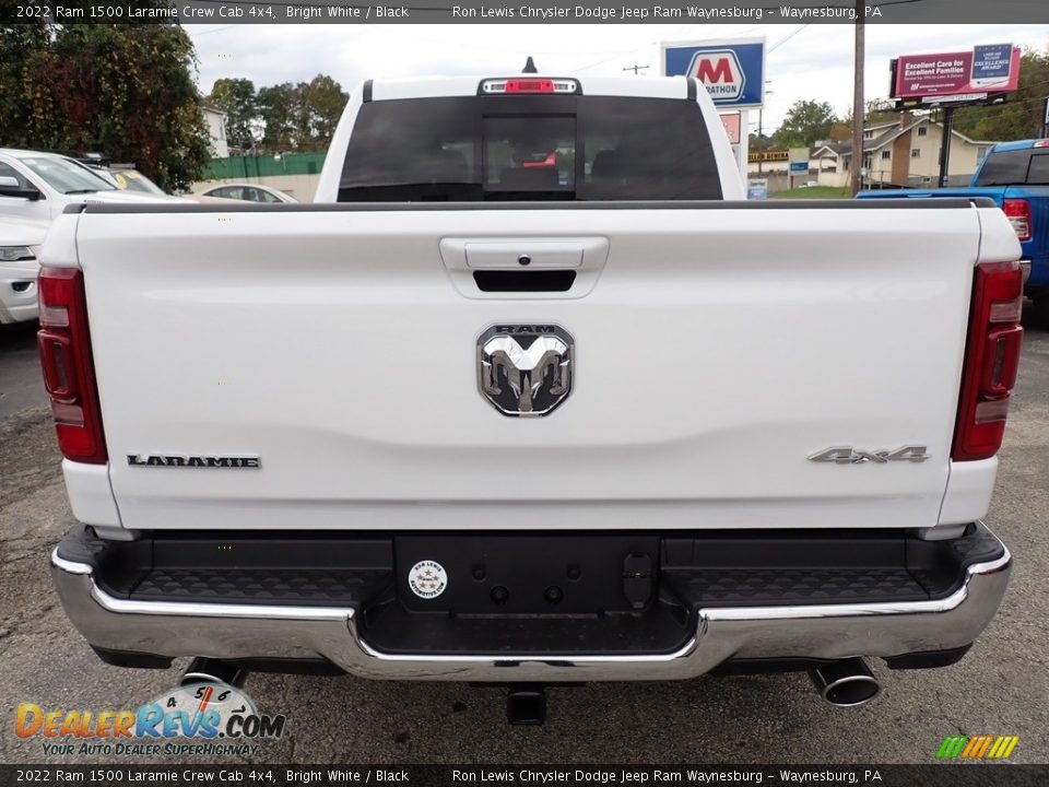 2022 Ram 1500 Laramie Crew Cab 4x4 Bright White / Black Photo #4