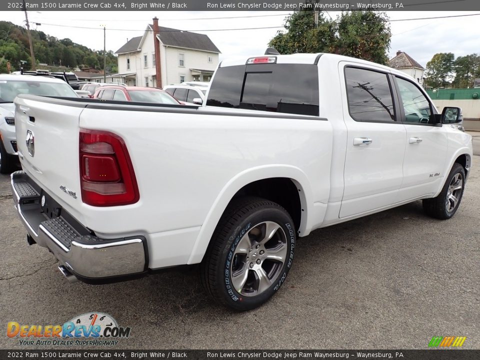 2022 Ram 1500 Laramie Crew Cab 4x4 Bright White / Black Photo #5