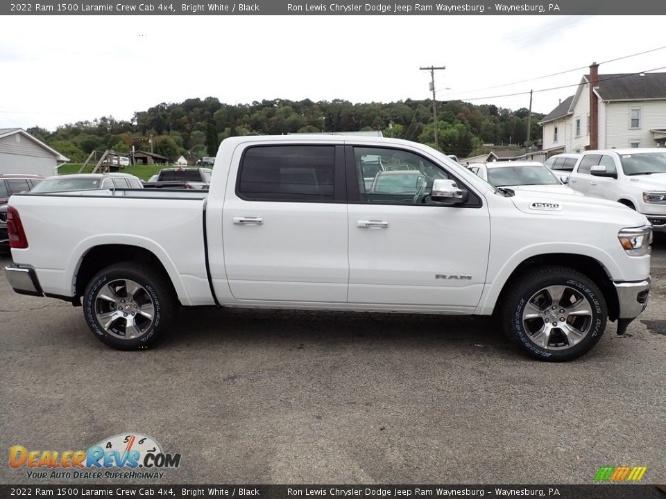 Bright White 2022 Ram 1500 Laramie Crew Cab 4x4 Photo #6