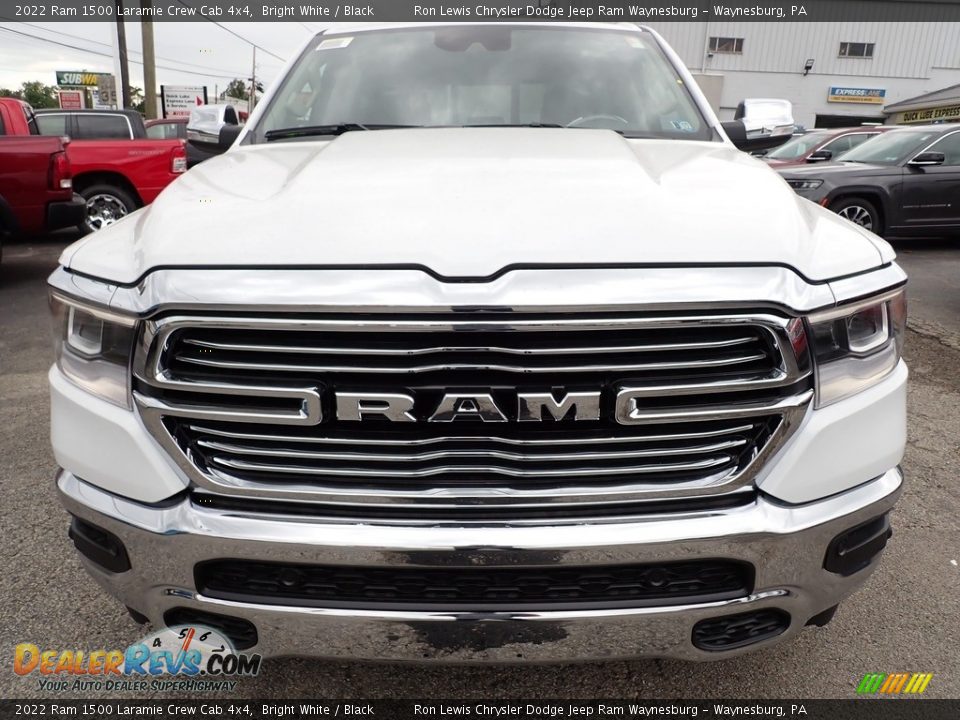 2022 Ram 1500 Laramie Crew Cab 4x4 Bright White / Black Photo #8