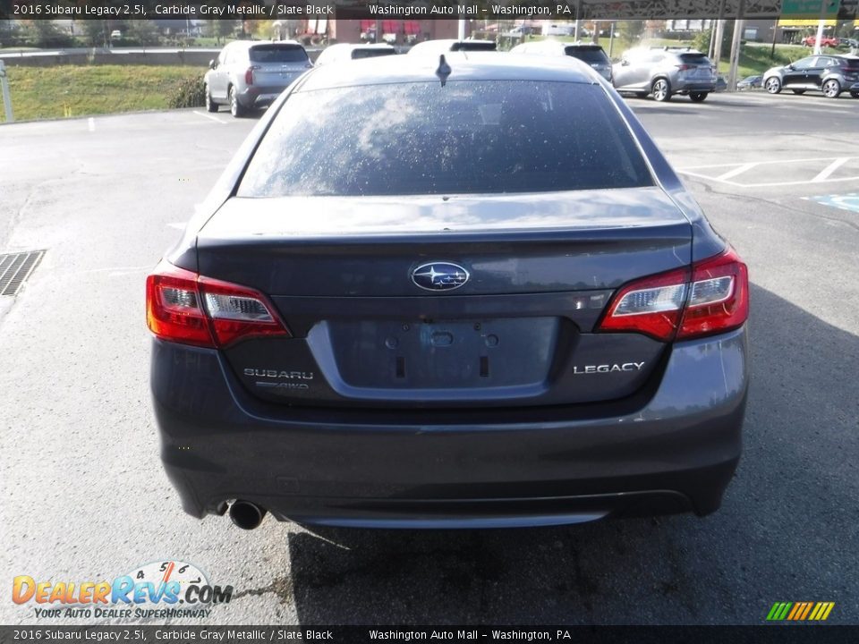 2016 Subaru Legacy 2.5i Carbide Gray Metallic / Slate Black Photo #8