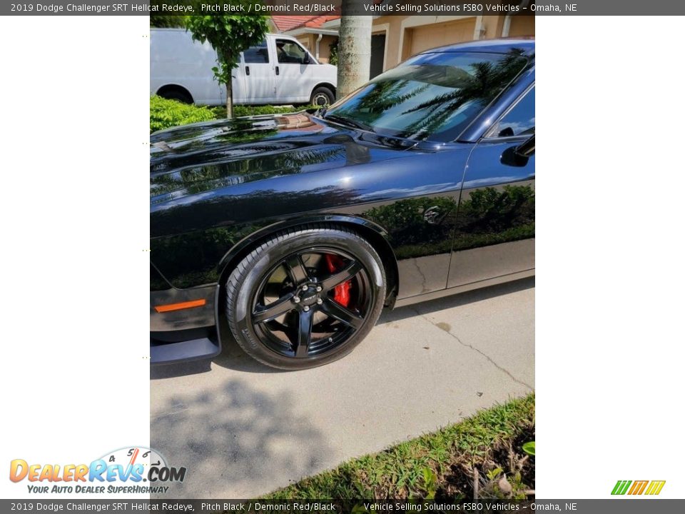 2019 Dodge Challenger SRT Hellcat Redeye Pitch Black / Demonic Red/Black Photo #10