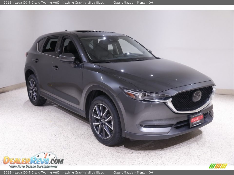 2018 Mazda CX-5 Grand Touring AWD Machine Gray Metallic / Black Photo #1