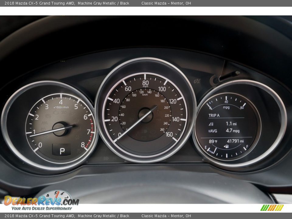 2018 Mazda CX-5 Grand Touring AWD Machine Gray Metallic / Black Photo #8