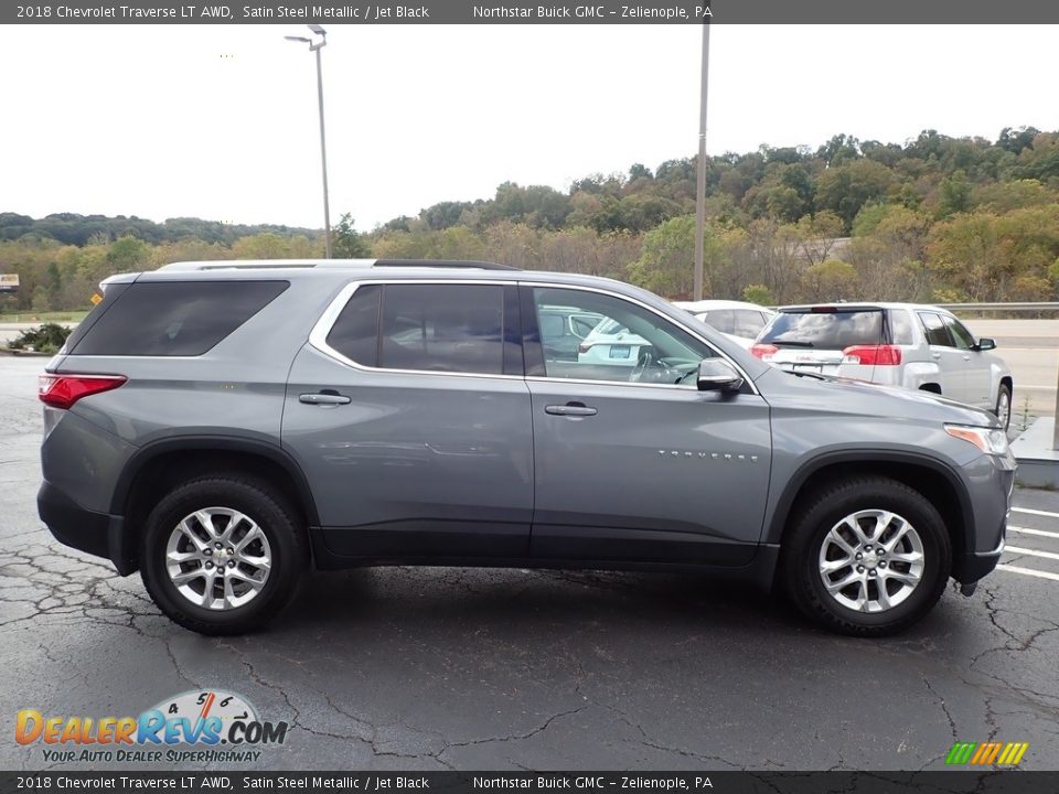 2018 Chevrolet Traverse LT AWD Satin Steel Metallic / Jet Black Photo #5