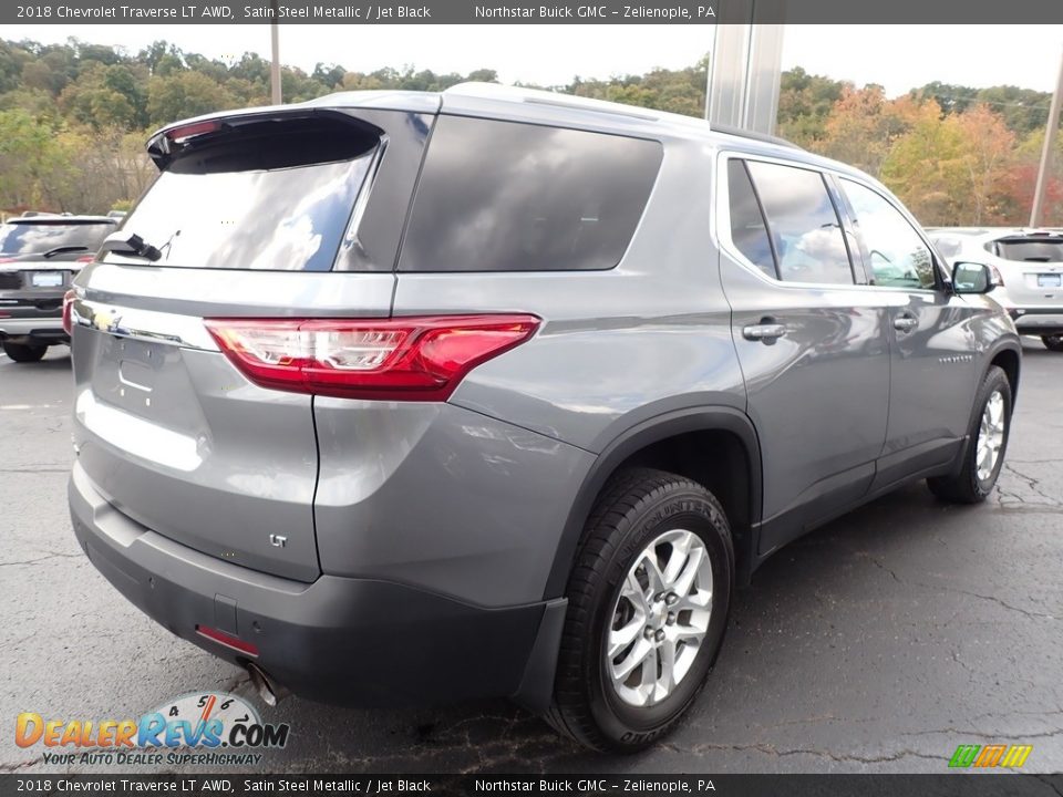 2018 Chevrolet Traverse LT AWD Satin Steel Metallic / Jet Black Photo #9