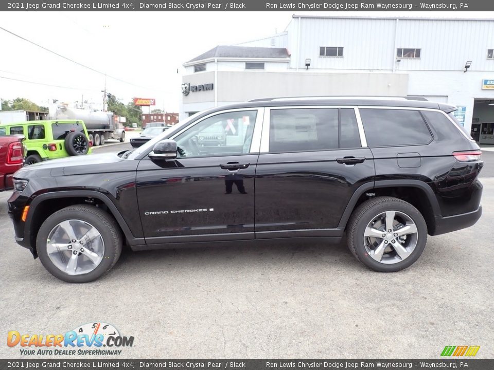 2021 Jeep Grand Cherokee L Limited 4x4 Diamond Black Crystal Pearl / Black Photo #2