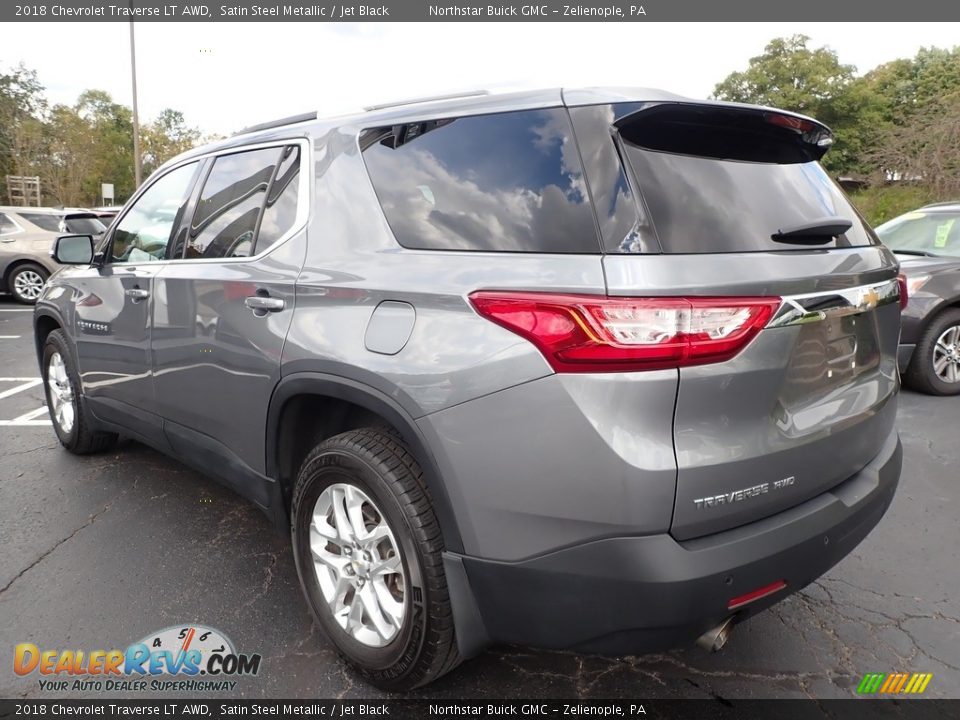 2018 Chevrolet Traverse LT AWD Satin Steel Metallic / Jet Black Photo #13