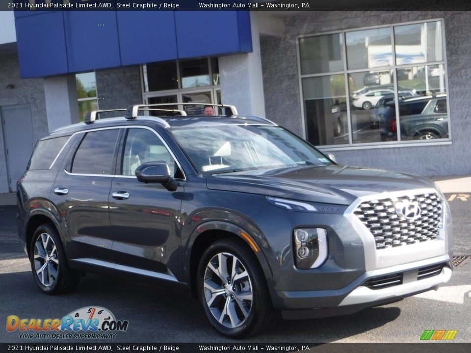 2021 Hyundai Palisade Limited AWD Steel Graphite / Beige Photo #1