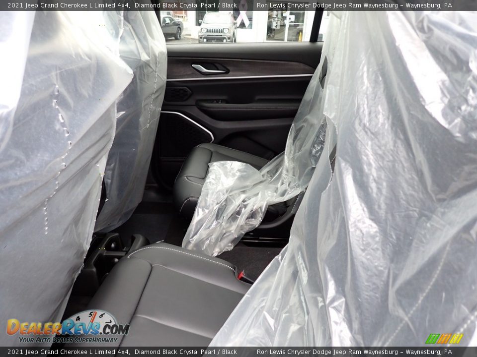 2021 Jeep Grand Cherokee L Limited 4x4 Diamond Black Crystal Pearl / Black Photo #12