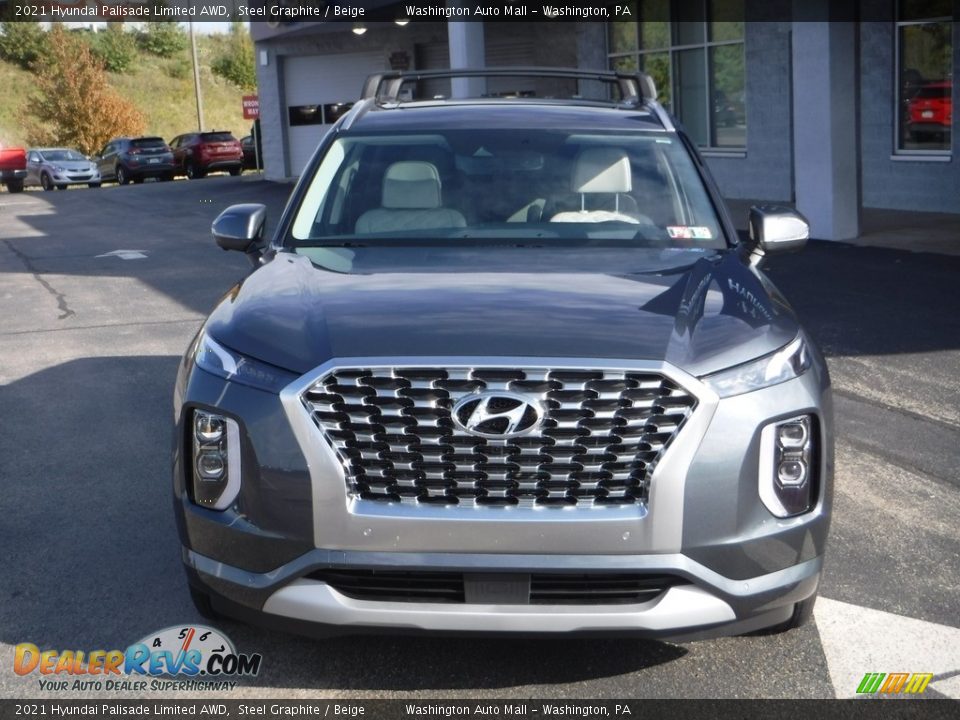 2021 Hyundai Palisade Limited AWD Steel Graphite / Beige Photo #4