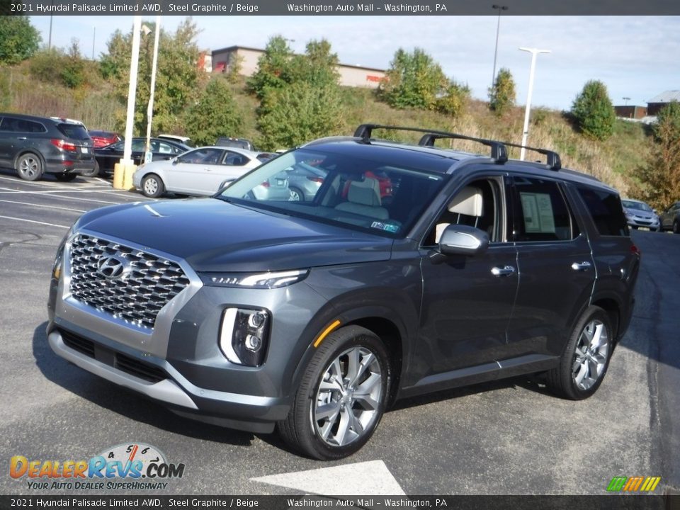 2021 Hyundai Palisade Limited AWD Steel Graphite / Beige Photo #5