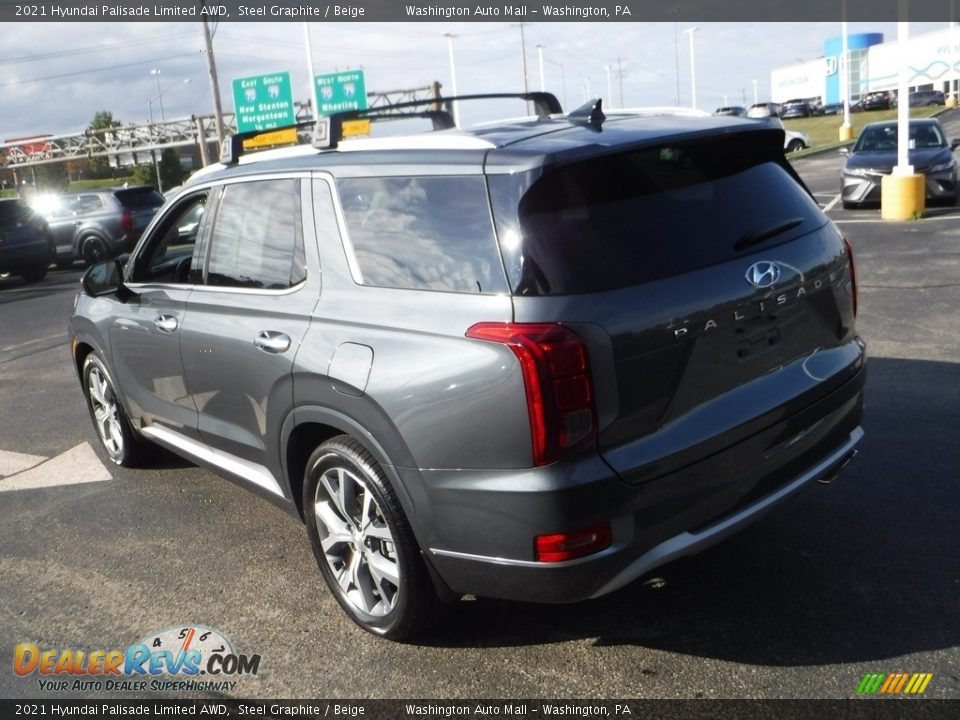 2021 Hyundai Palisade Limited AWD Steel Graphite / Beige Photo #8