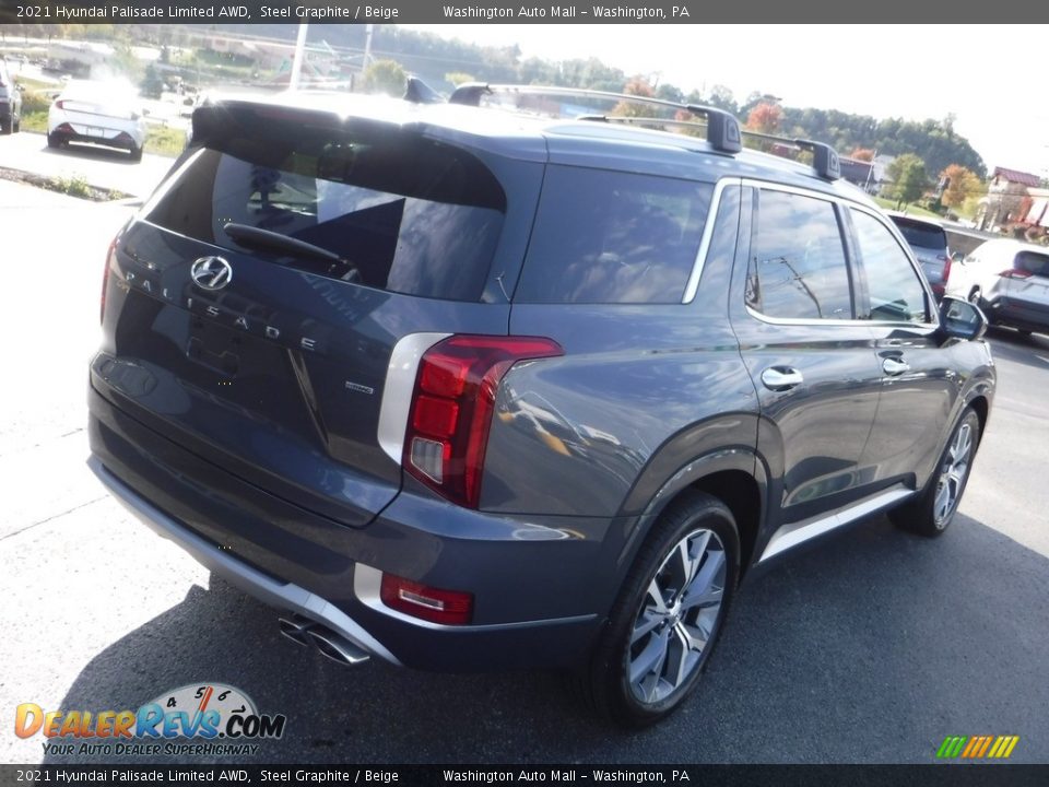 2021 Hyundai Palisade Limited AWD Steel Graphite / Beige Photo #10