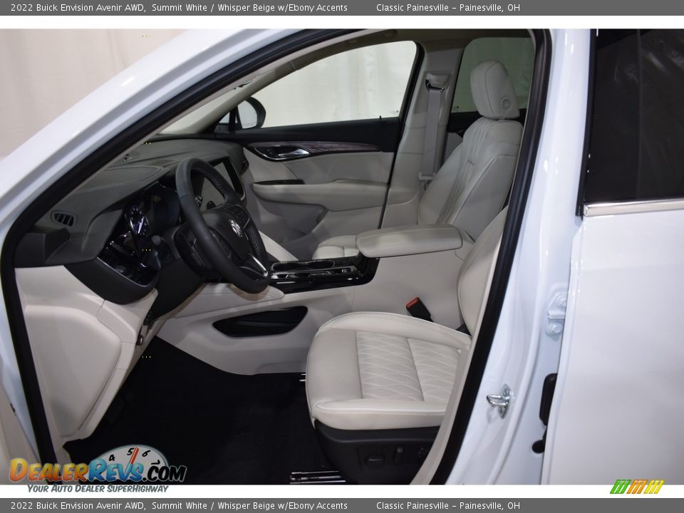 Whisper Beige w/Ebony Accents Interior - 2022 Buick Envision Avenir AWD Photo #7