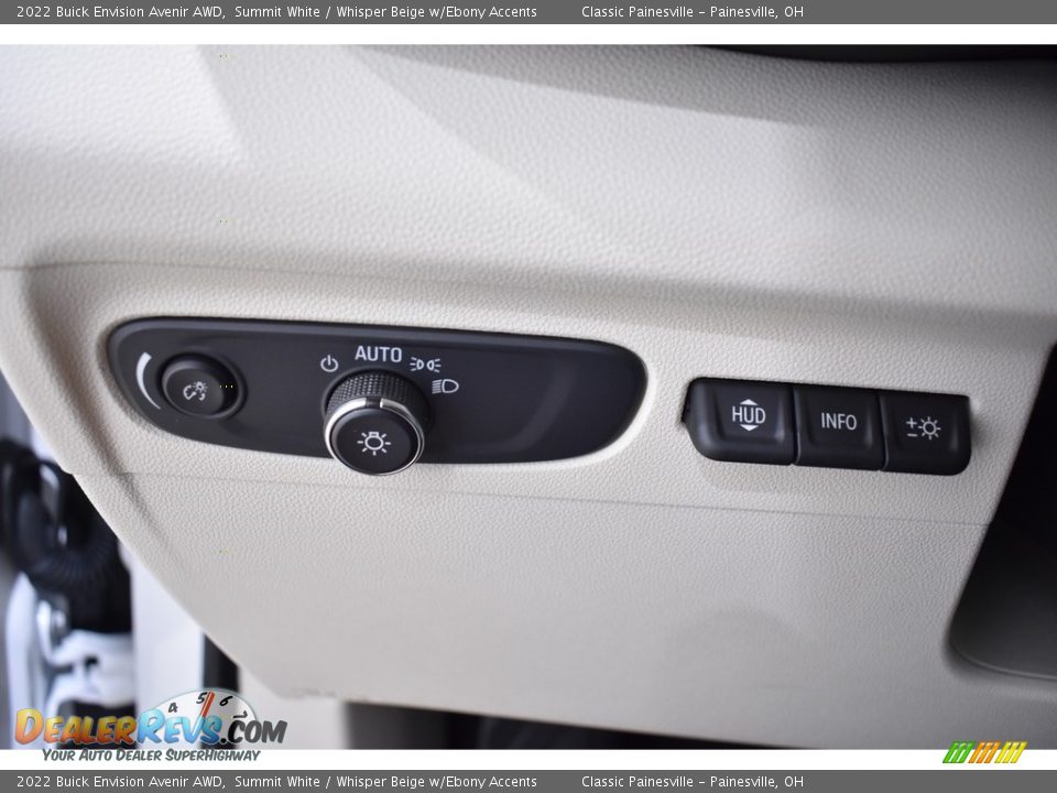 Controls of 2022 Buick Envision Avenir AWD Photo #11