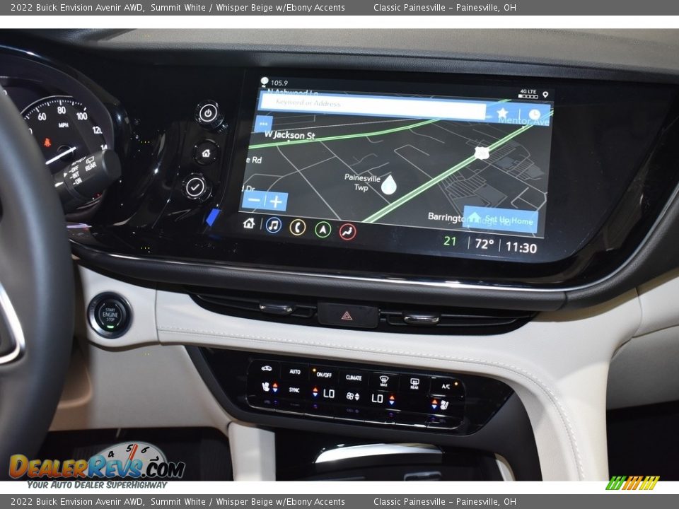 Navigation of 2022 Buick Envision Avenir AWD Photo #13