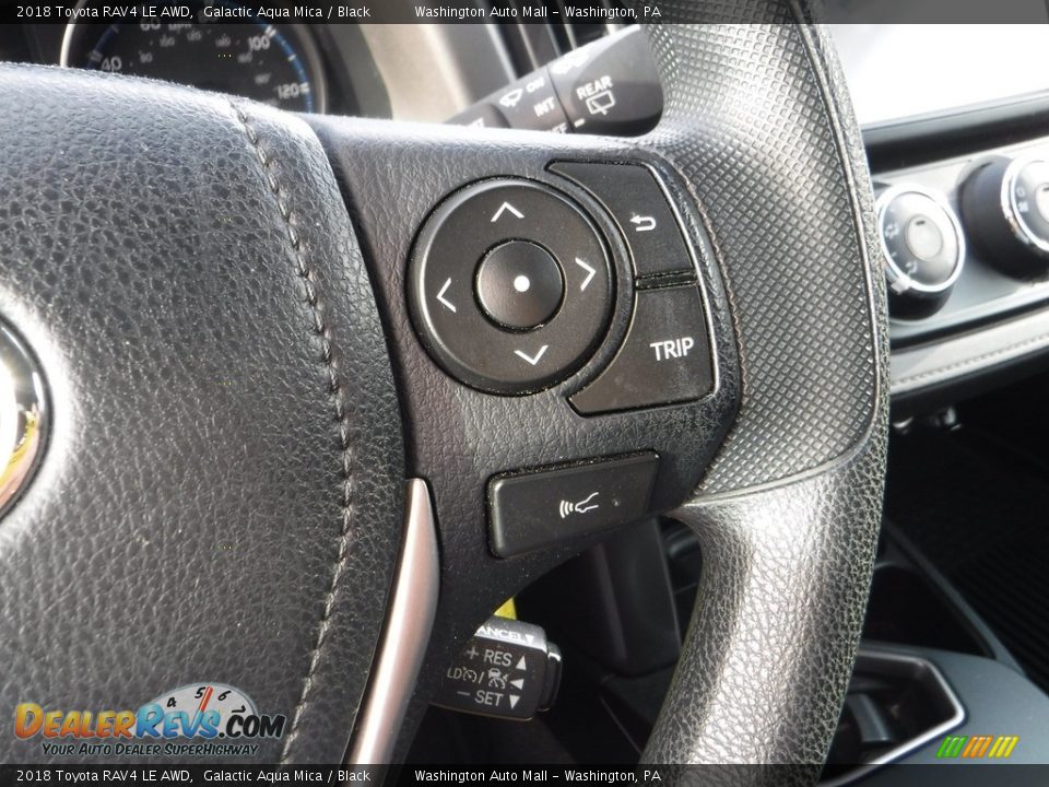 2018 Toyota RAV4 LE AWD Galactic Aqua Mica / Black Photo #9