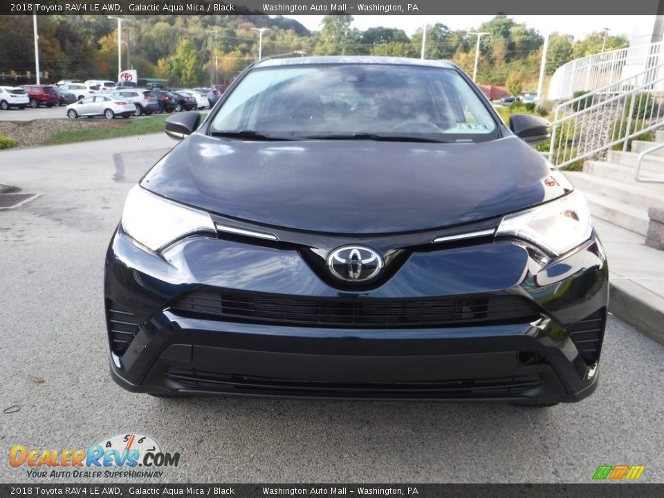 2018 Toyota RAV4 LE AWD Galactic Aqua Mica / Black Photo #11