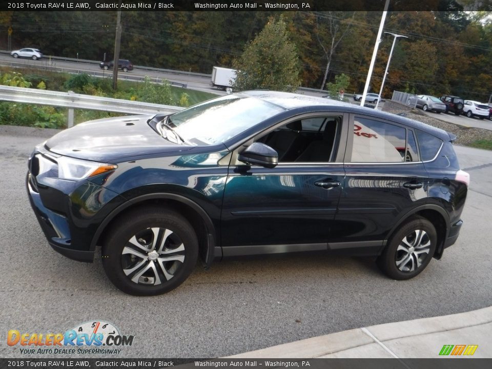 2018 Toyota RAV4 LE AWD Galactic Aqua Mica / Black Photo #13