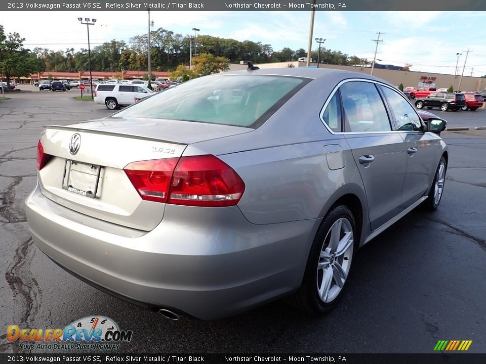 2013 Volkswagen Passat V6 SE Reflex Silver Metallic / Titan Black Photo #8