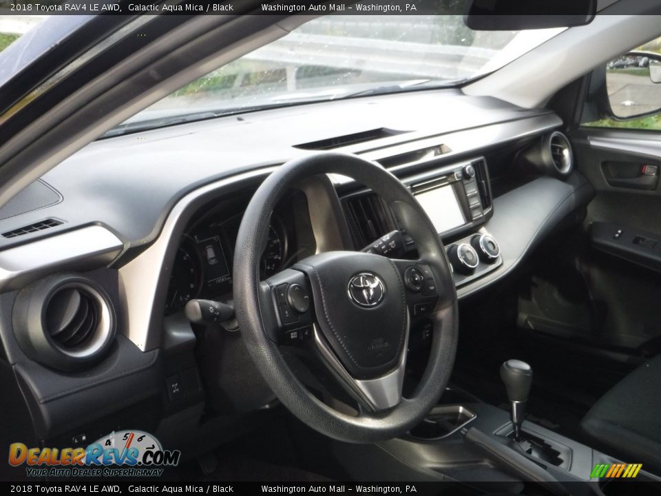 2018 Toyota RAV4 LE AWD Galactic Aqua Mica / Black Photo #17