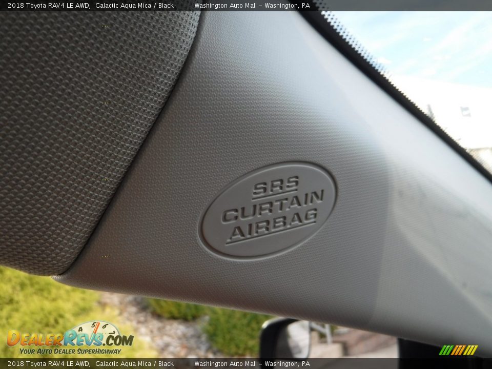 2018 Toyota RAV4 LE AWD Galactic Aqua Mica / Black Photo #23