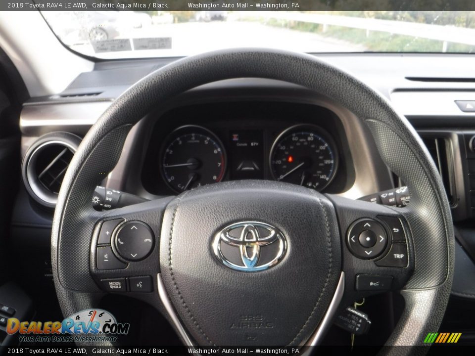 2018 Toyota RAV4 LE AWD Galactic Aqua Mica / Black Photo #24