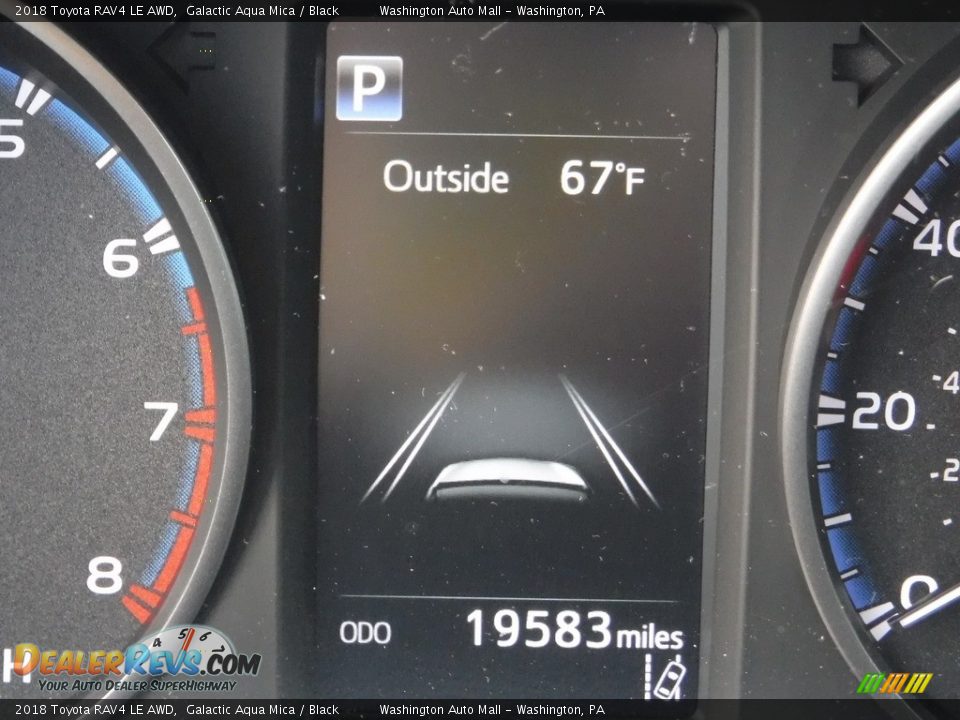 2018 Toyota RAV4 LE AWD Galactic Aqua Mica / Black Photo #28