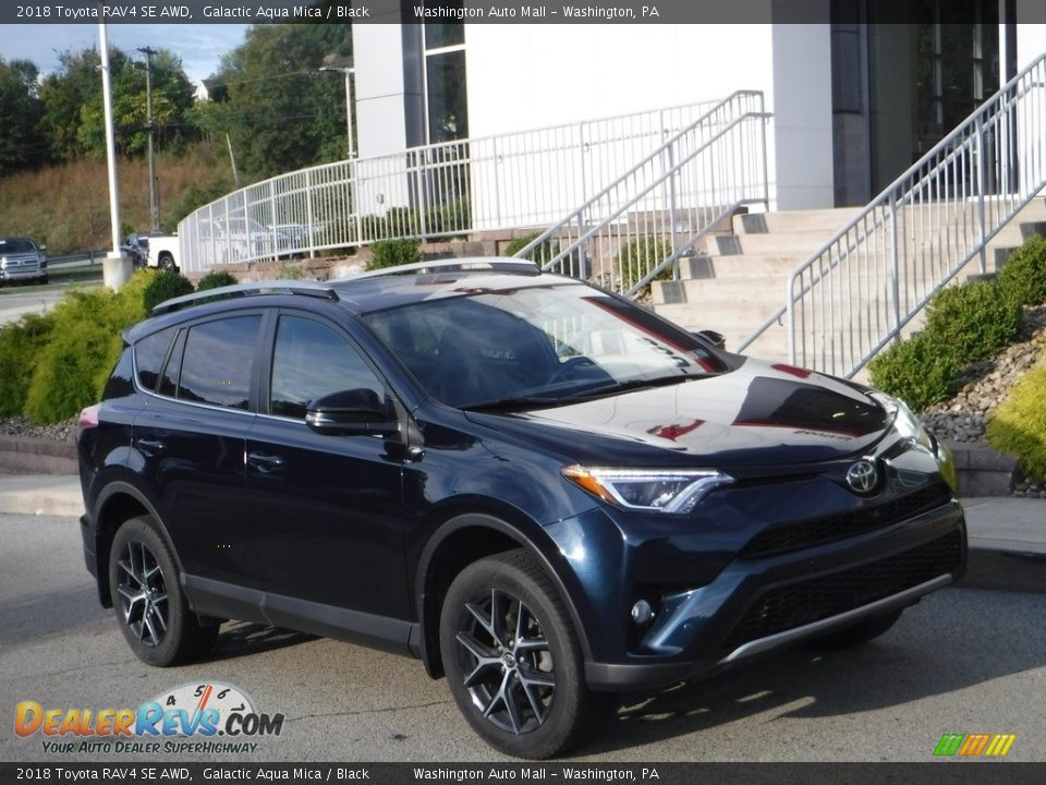 2018 Toyota RAV4 SE AWD Galactic Aqua Mica / Black Photo #1