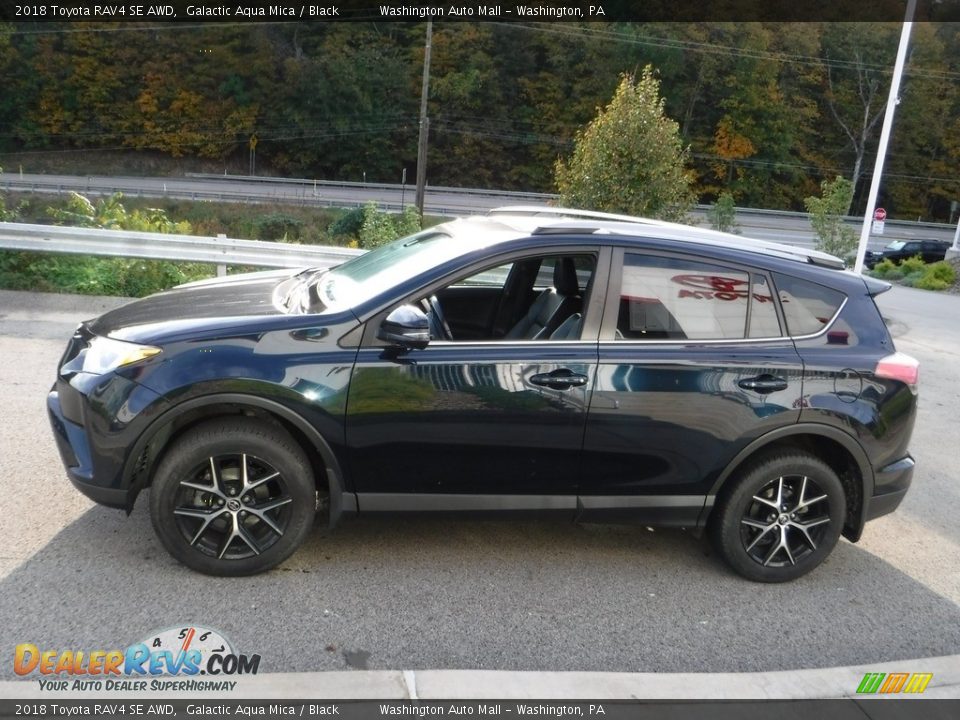 2018 Toyota RAV4 SE AWD Galactic Aqua Mica / Black Photo #14