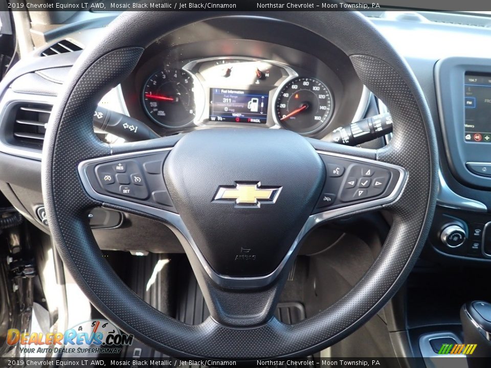 2019 Chevrolet Equinox LT AWD Mosaic Black Metallic / Jet Black/Cinnamon Photo #26