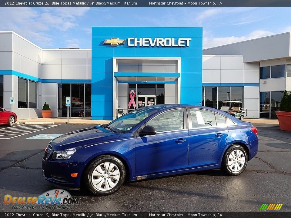 2012 Chevrolet Cruze LS Blue Topaz Metallic / Jet Black/Medium Titanium Photo #1