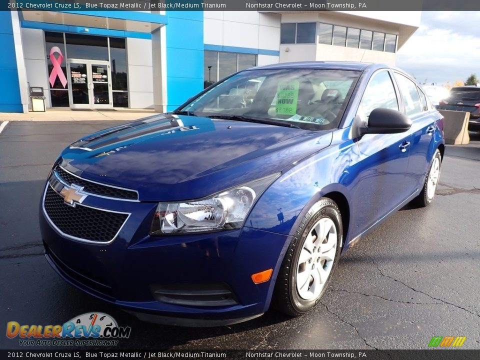 2012 Chevrolet Cruze LS Blue Topaz Metallic / Jet Black/Medium Titanium Photo #2