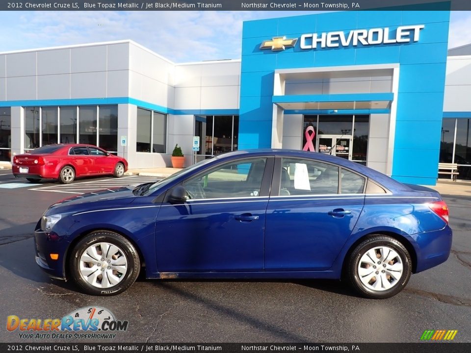 2012 Chevrolet Cruze LS Blue Topaz Metallic / Jet Black/Medium Titanium Photo #3