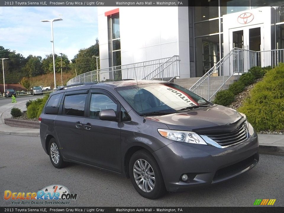 2013 Toyota Sienna XLE Predawn Gray Mica / Light Gray Photo #1