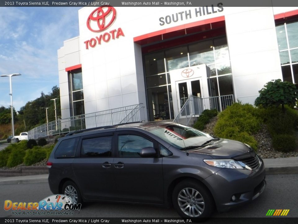 2013 Toyota Sienna XLE Predawn Gray Mica / Light Gray Photo #2