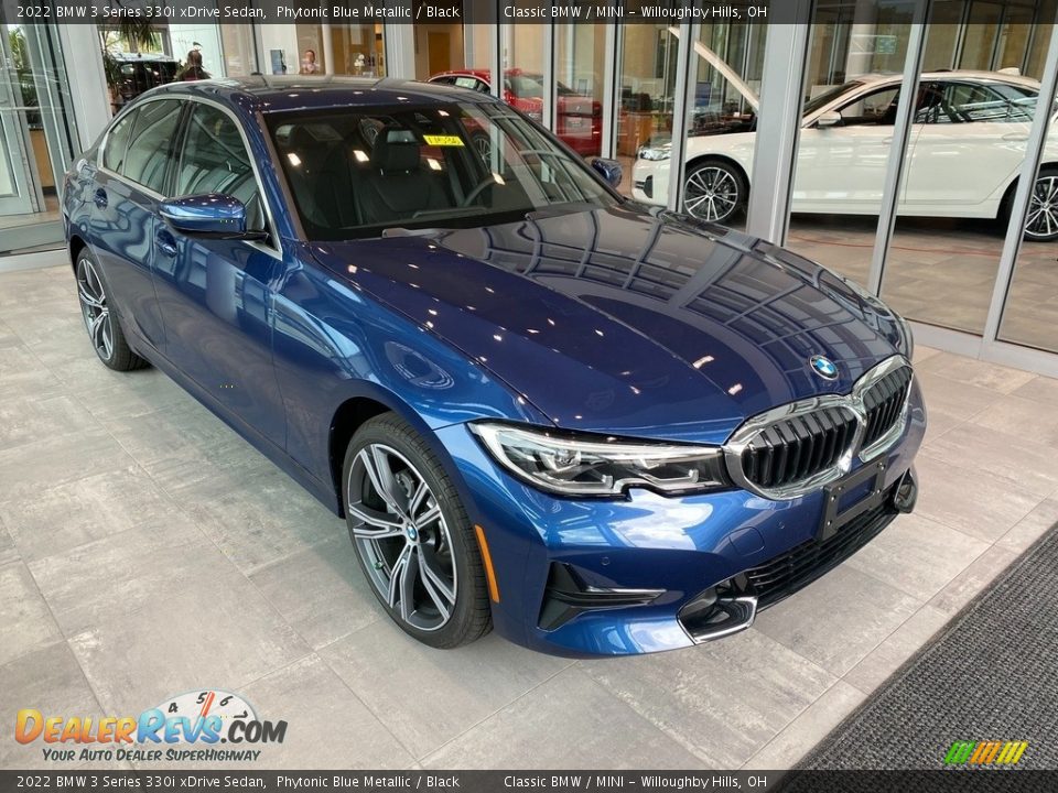 2022 BMW 3 Series 330i xDrive Sedan Phytonic Blue Metallic / Black Photo #1