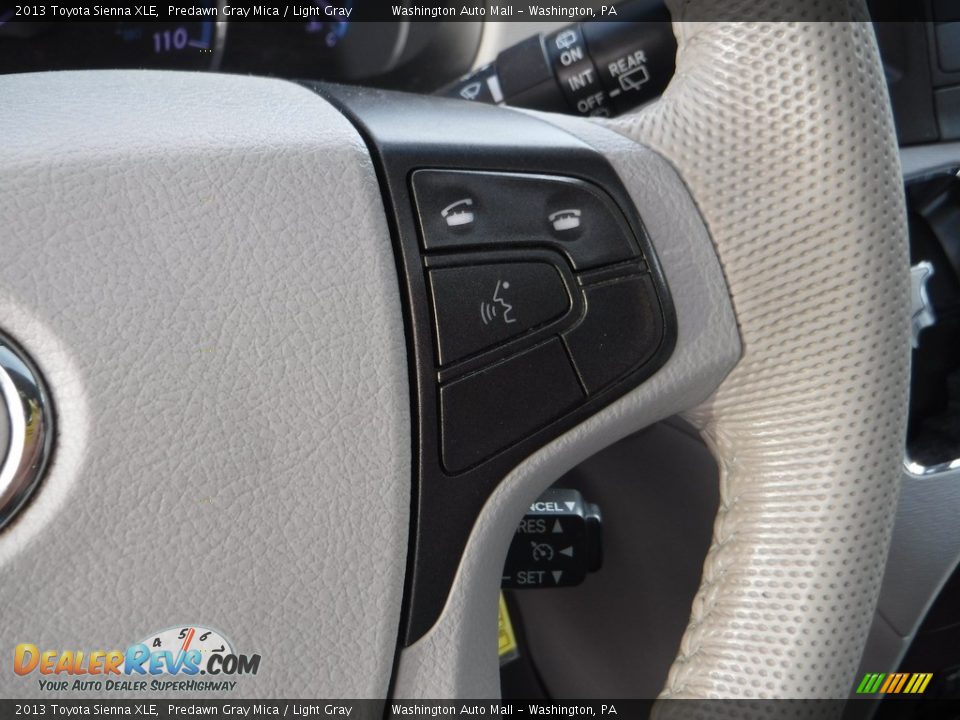 2013 Toyota Sienna XLE Predawn Gray Mica / Light Gray Photo #9