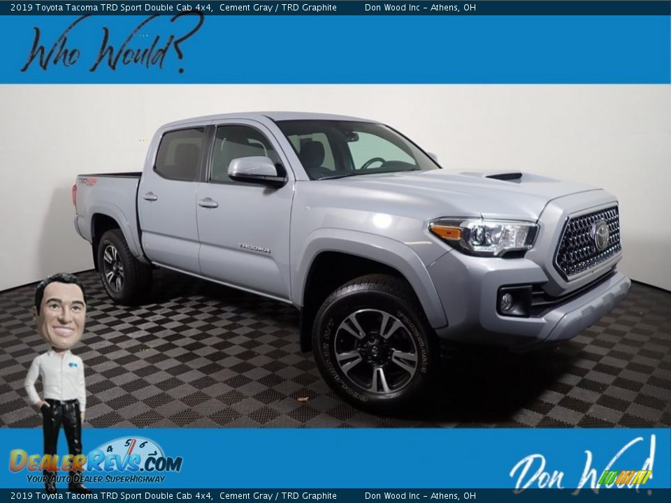 2019 Toyota Tacoma TRD Sport Double Cab 4x4 Cement Gray / TRD Graphite Photo #1