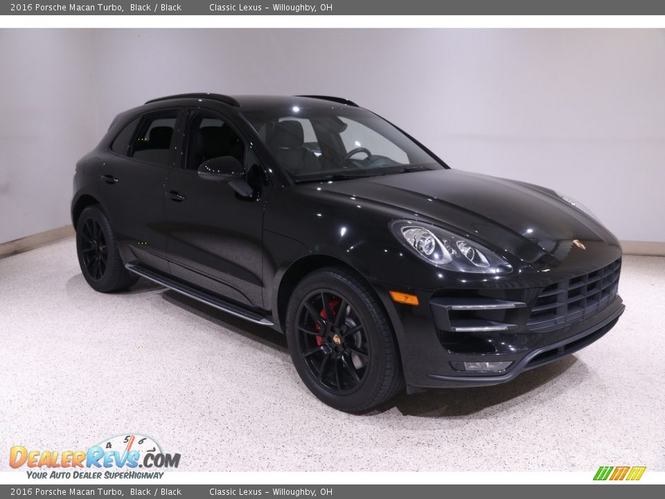 2016 Porsche Macan Turbo Black / Black Photo #1