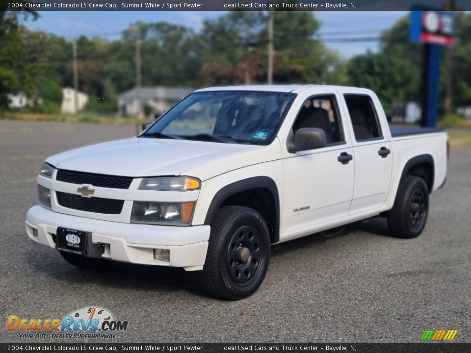 2004 Chevrolet Colorado LS Crew Cab Summit White / Sport Pewter Photo #1