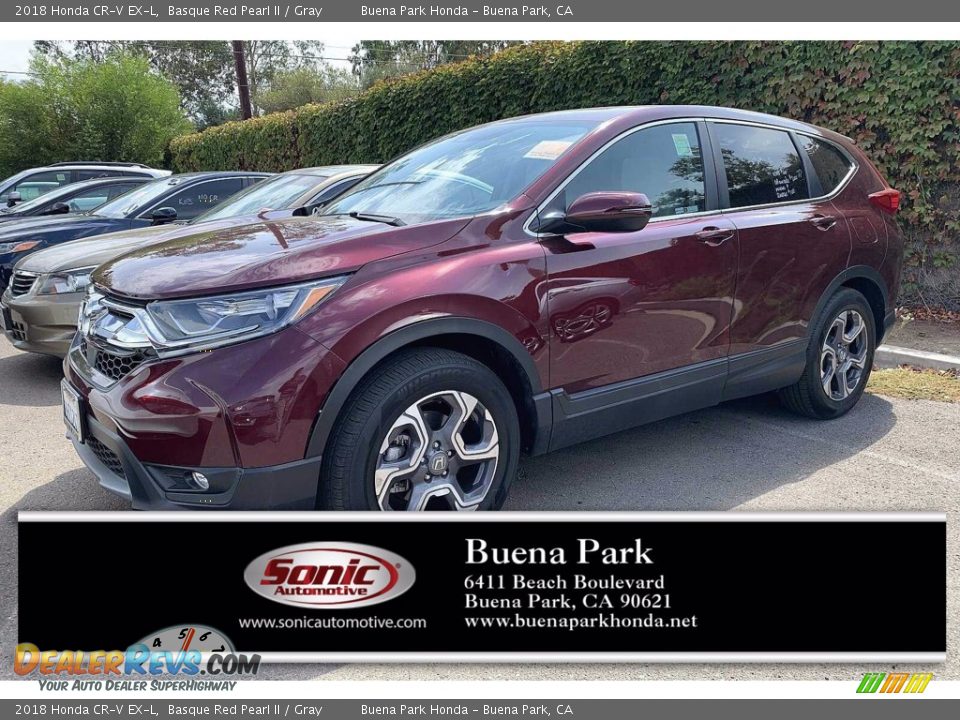 2018 Honda CR-V EX-L Basque Red Pearl II / Gray Photo #1