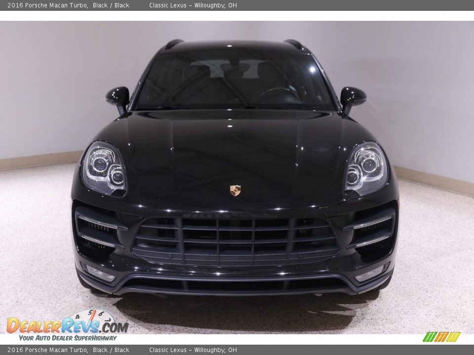 2016 Porsche Macan Turbo Black / Black Photo #2