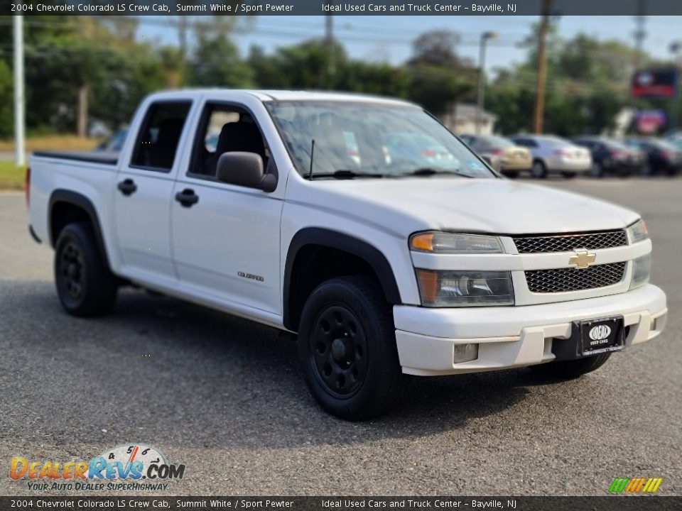 2004 Chevrolet Colorado LS Crew Cab Summit White / Sport Pewter Photo #7