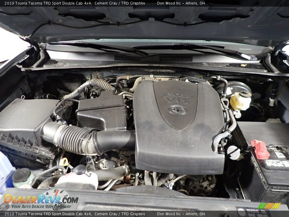 2019 Toyota Tacoma TRD Sport Double Cab 4x4 Cement Gray / TRD Graphite Photo #8