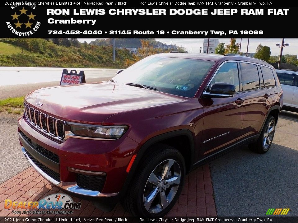 2021 Jeep Grand Cherokee L Limited 4x4 Velvet Red Pearl / Black Photo #1